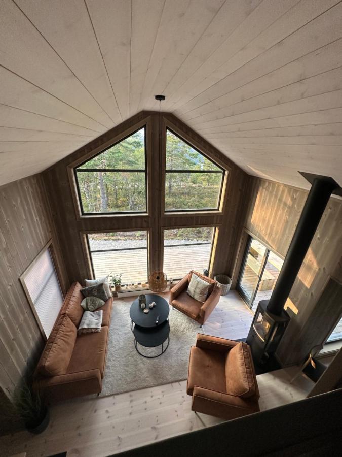 Modern Northern Lights Cabin Drangedal المظهر الخارجي الصورة