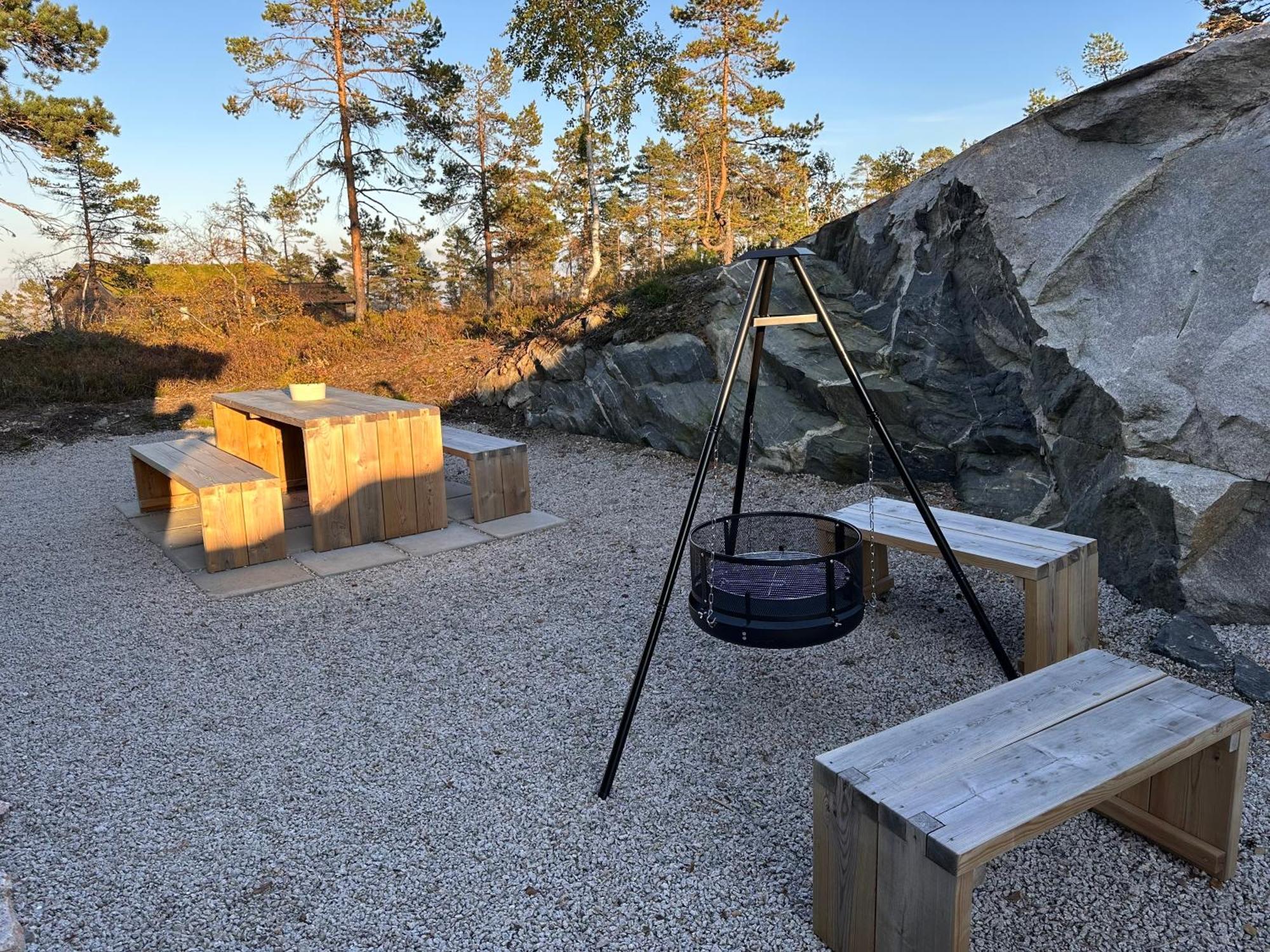 Modern Northern Lights Cabin Drangedal المظهر الخارجي الصورة