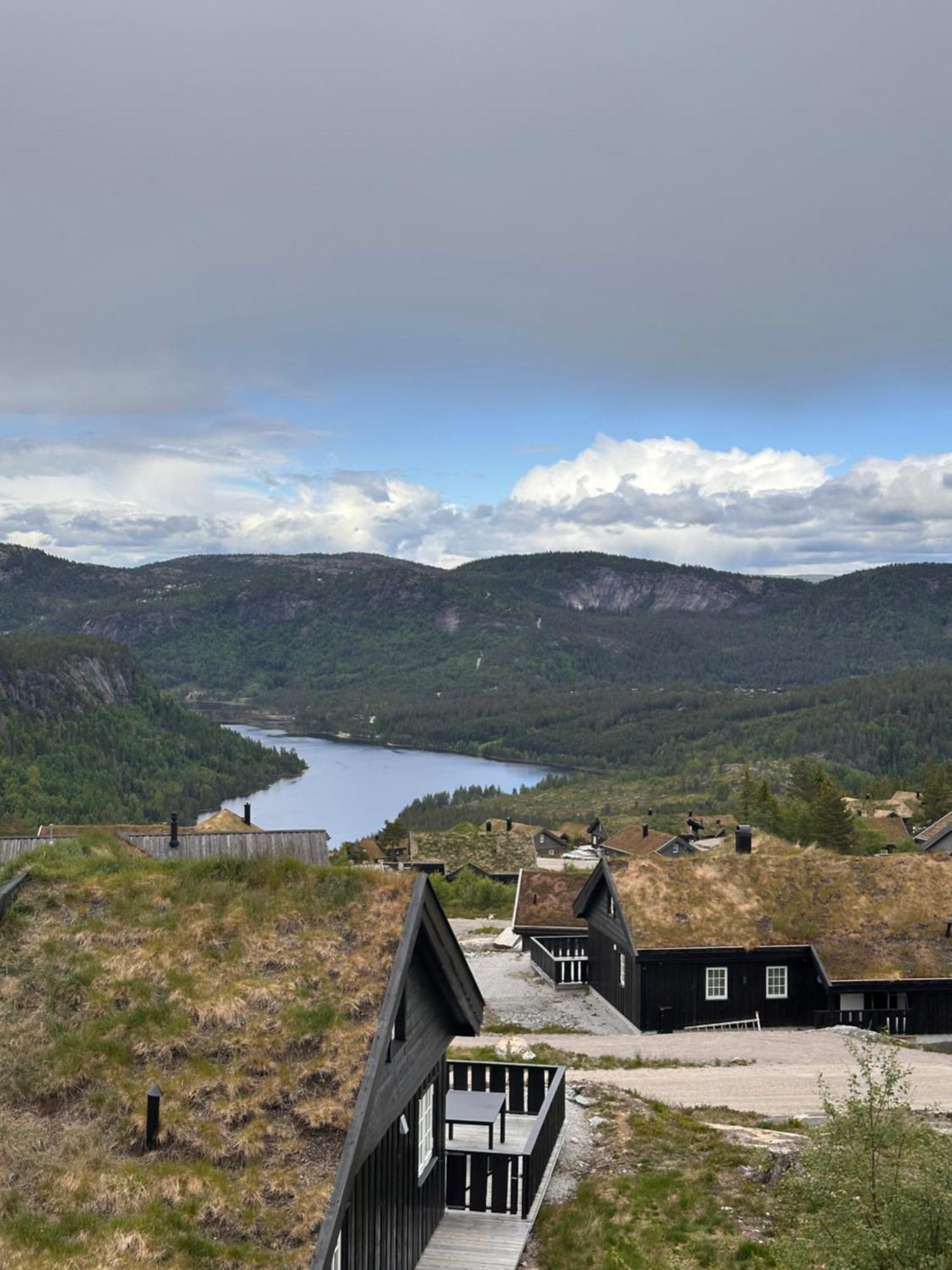 Modern Northern Lights Cabin Drangedal المظهر الخارجي الصورة